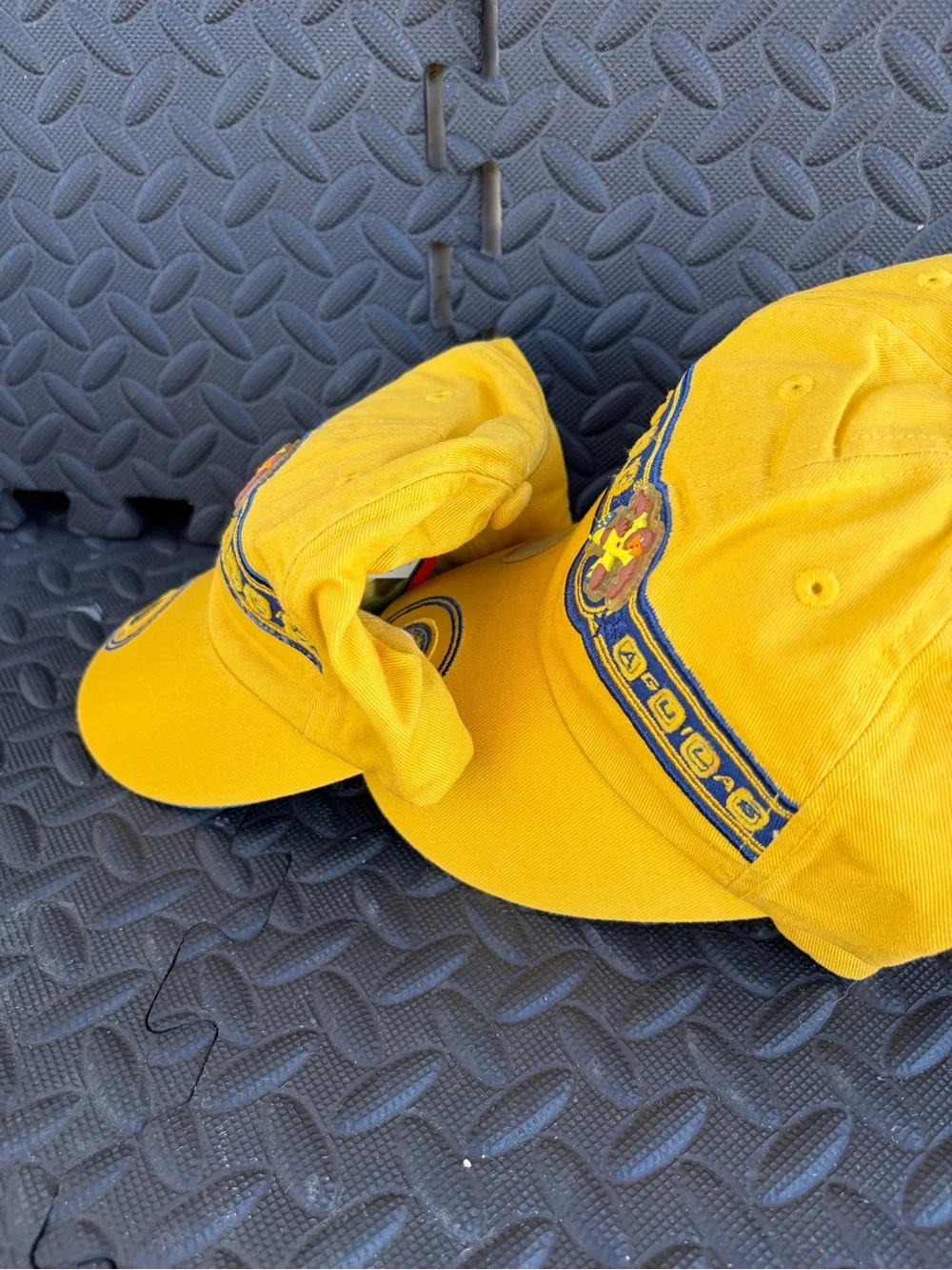 América  Aguilas Yellow Cotton Baseball Cap with Team Crest Unixes
